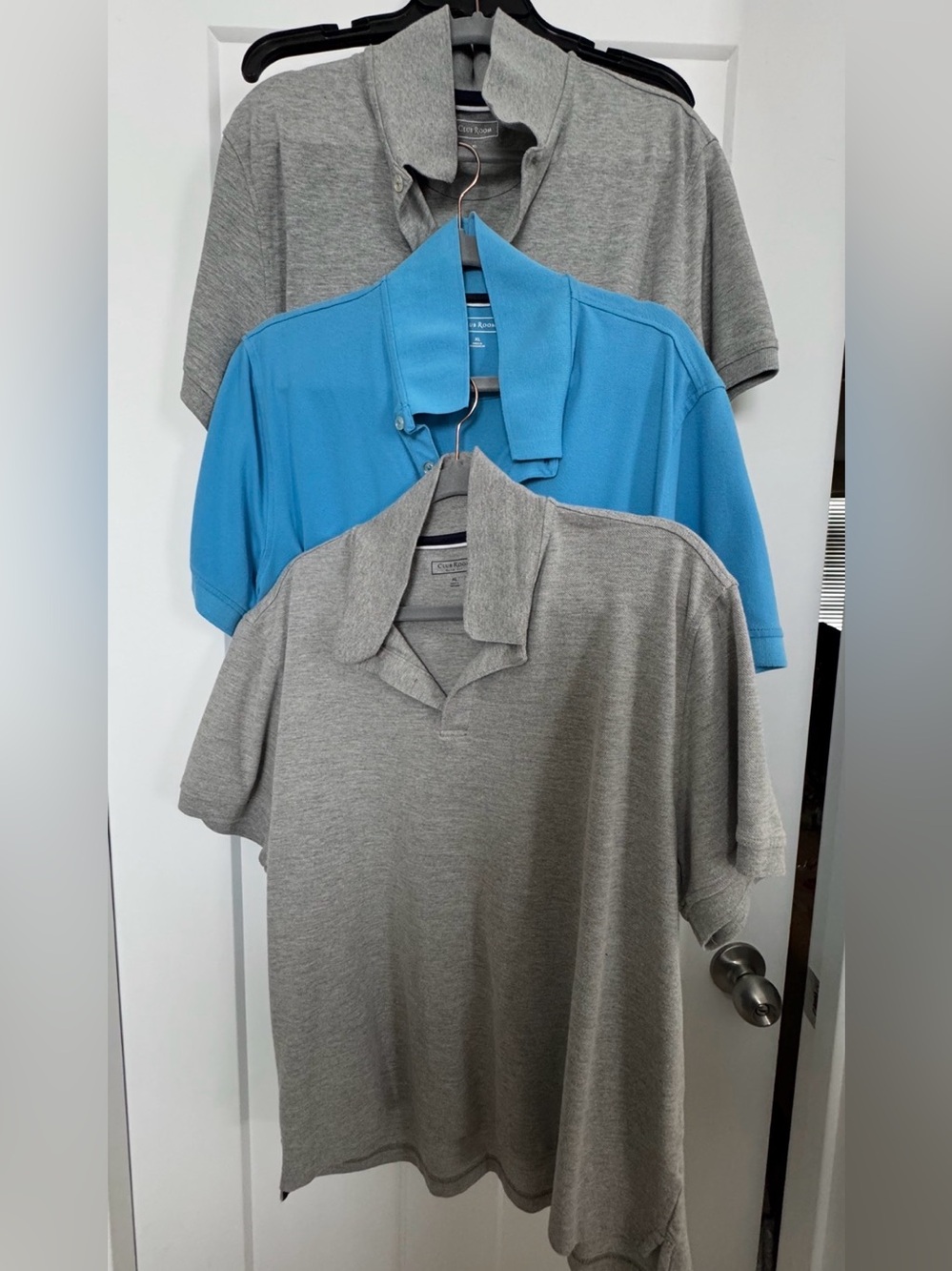 CLUB ROOM | Bundle of 3 Men's Polo Pack - Blue and Gray sz XL
